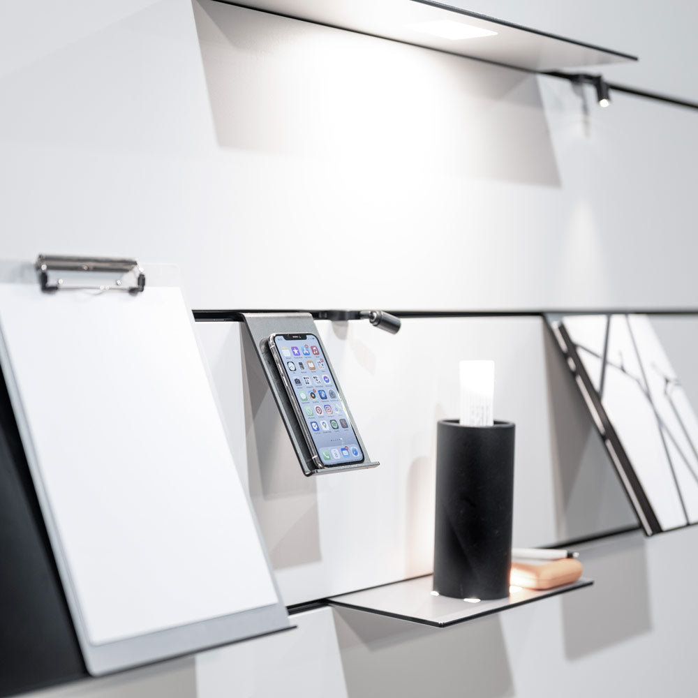 Licht-Board klein, Aluminium Natur